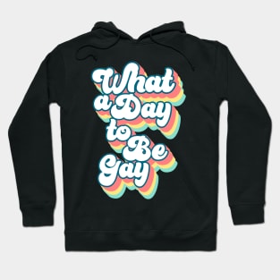 What a day to be gay Hoodie